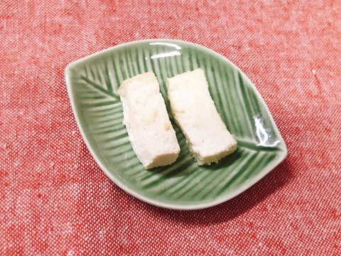 【離乳食後期】トースターで木綿豆腐の粉チーズ焼き